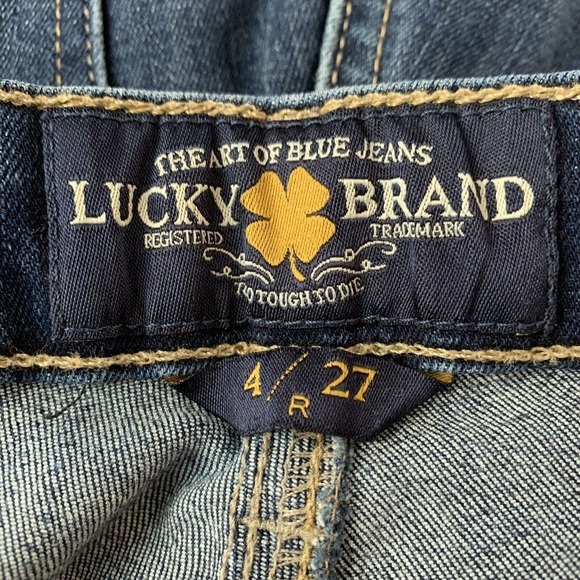Lucky Brand Women’s Sasha Super Skinny Blue‎ Jeans Size 4/27 Distressed Stretch - Picture 4 of 10